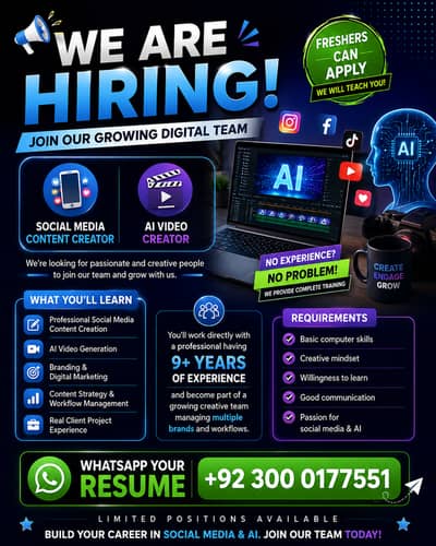 Social Media Content Creator & AI Video Creator
