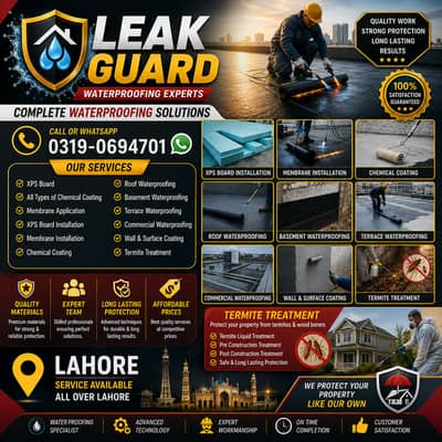 Waterproofing | Roof, Basement, Chemical Coating, XPS Board & Membran
