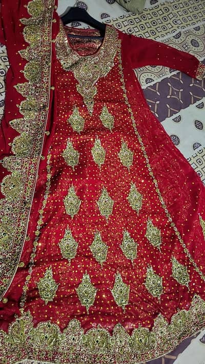 Bridal maxi with heavy border dupatta