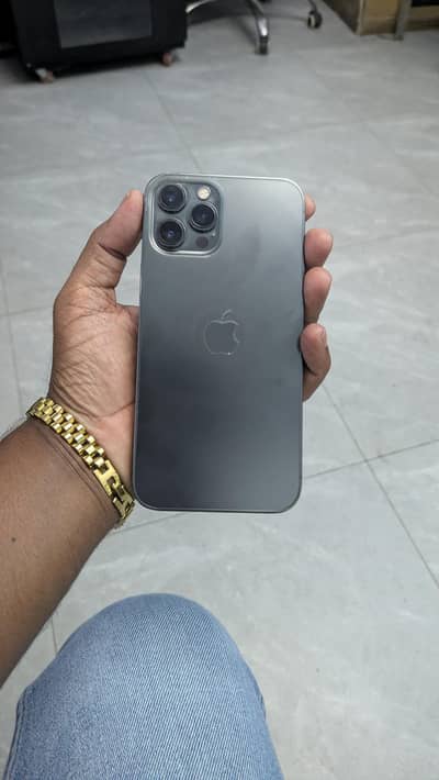 iphone 12 pro max PTA fectrory unlock  water proof 128GB Battery 74%