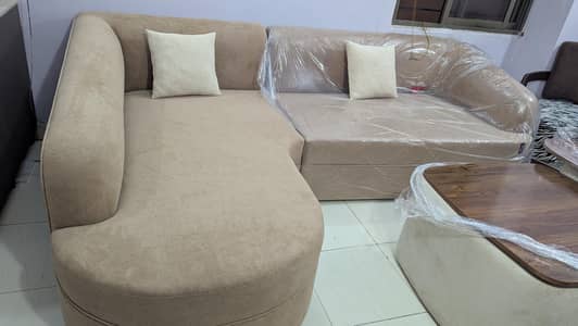 Modern 5-Seater L-Shape Sofa Set R. H. S for Sale (Brand New)