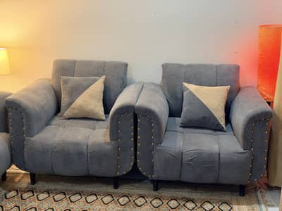 New 5 seater sofa in grey color