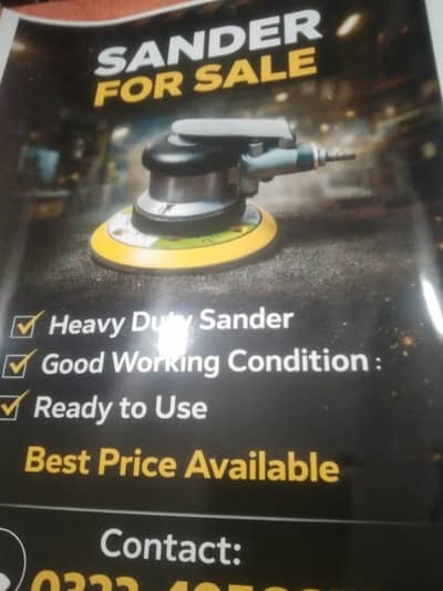 heavy duty sander