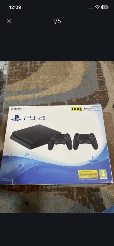 Ps4 slim 512gb dual controller with box only 4 months used