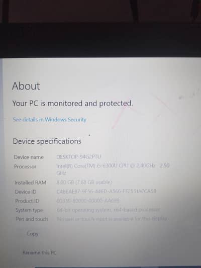 Dell Latitude E7270| Core i5 6th Gen| 8GB Ram| Fingerprint