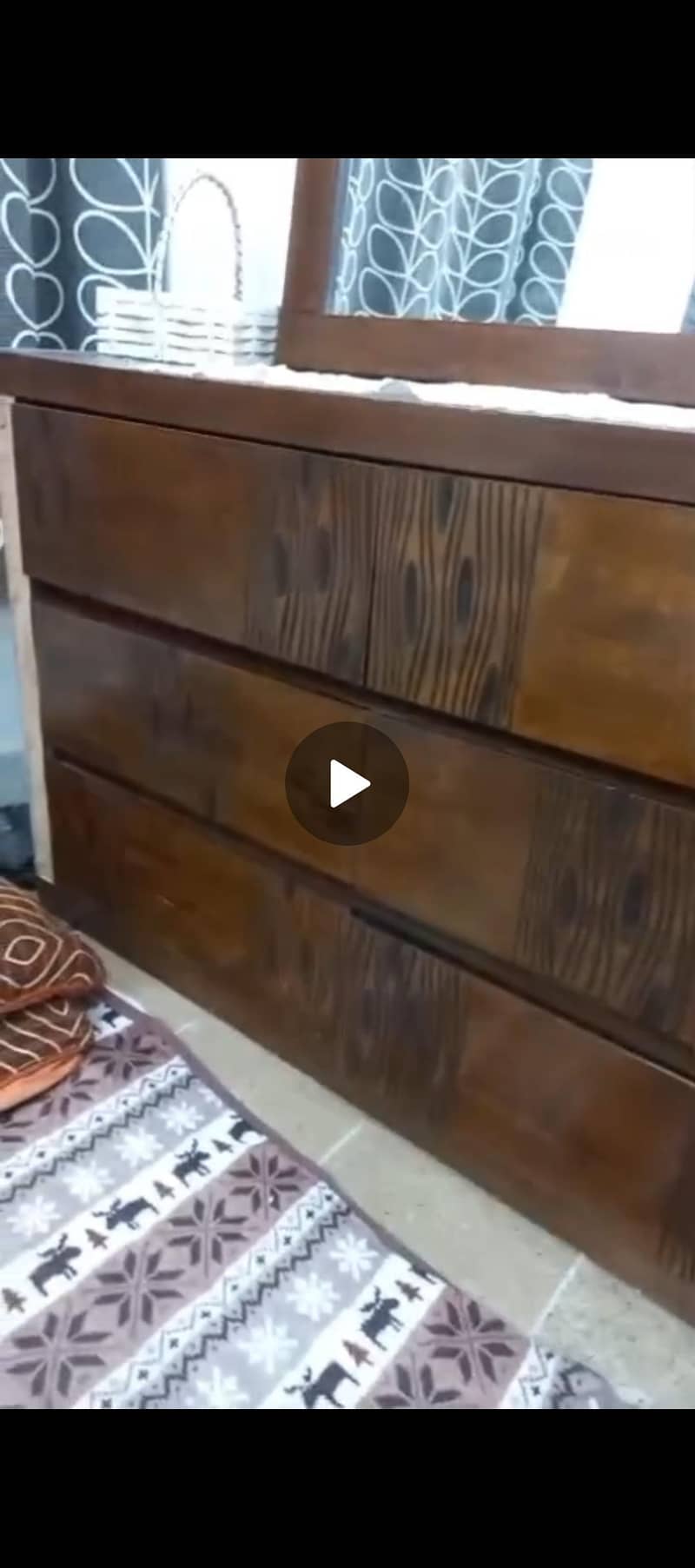 Solid Sheesham Wood Bed Set 3