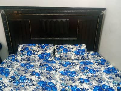 bed and dressing