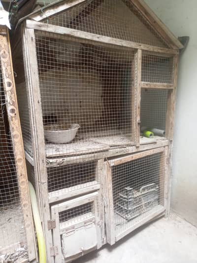 2 wood cage for sale