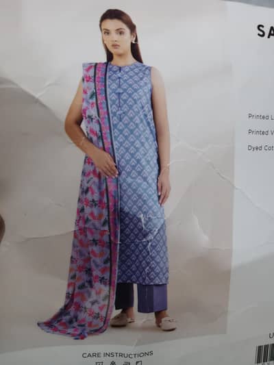 3 piece unstitched lawn suit