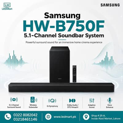SAMSUNG SOUND BAR B750F 5.1 CHANNEL 400watts