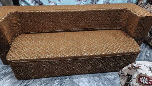 Sofa come bed Brown
