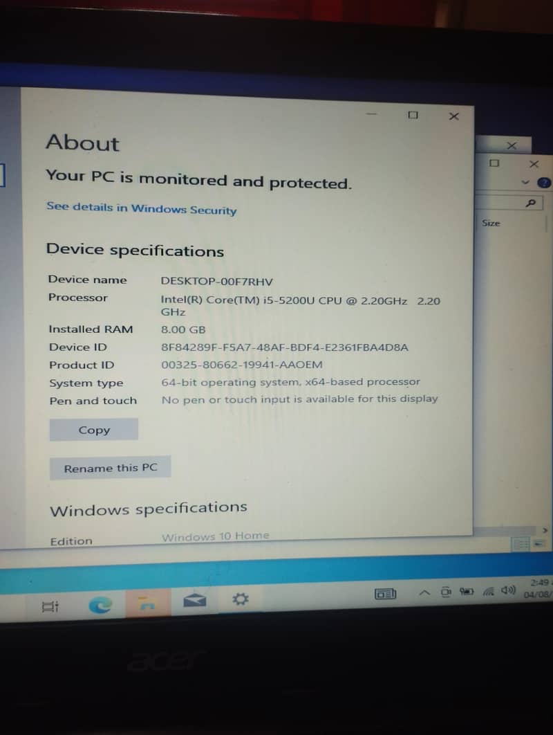 Laptop Acer 3