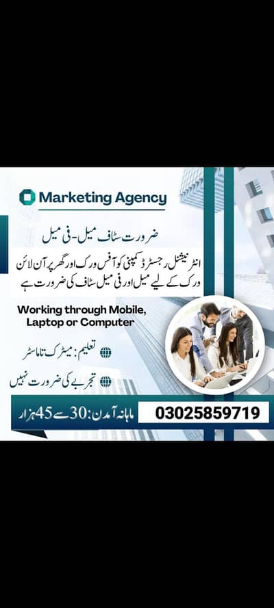 Part time, Full time, Home based Online Job