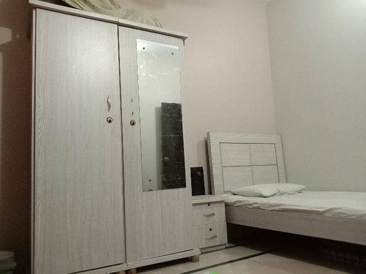 Bed , side table cupboard-(good condition) 0