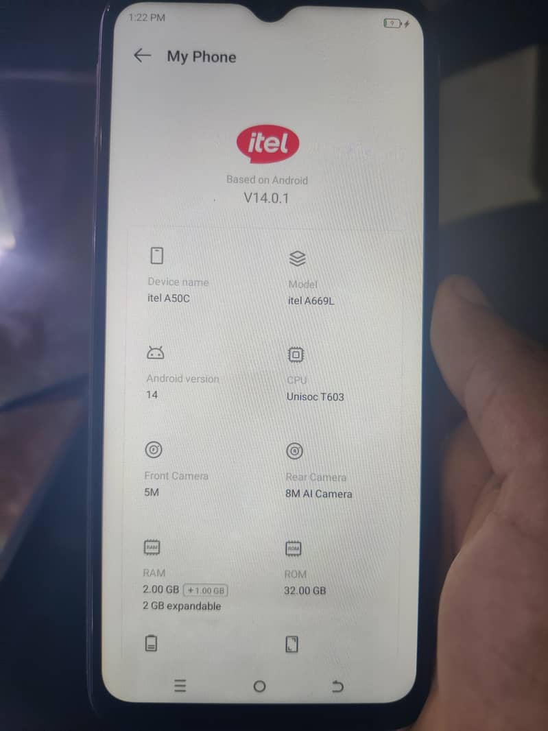 itel A50c 1