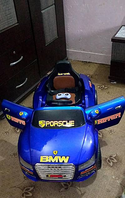 kids ride on electric car with remote control and self operated