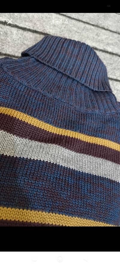 Men Highneck Sweater Wool