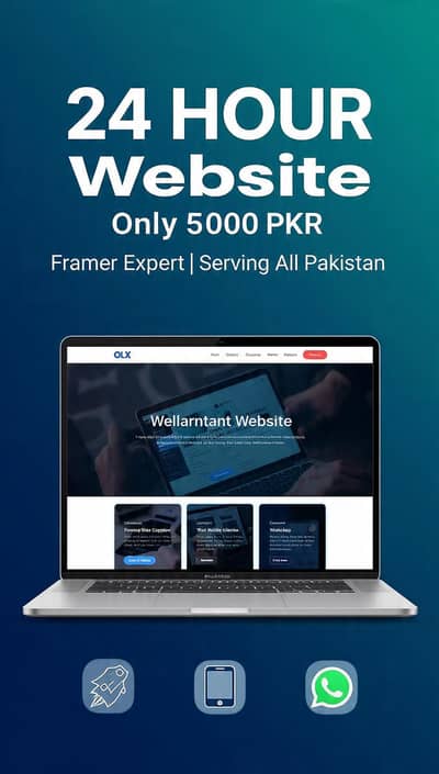 24 Hour Website - Only 5000 PKR - Framer Expert