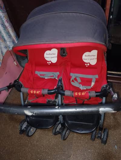twin pram
