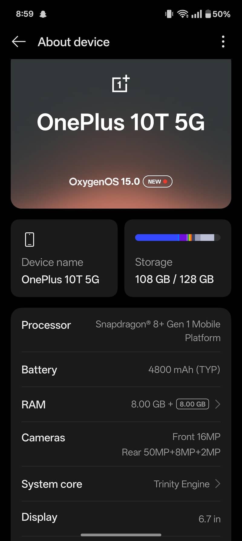 One Plus 10T 5