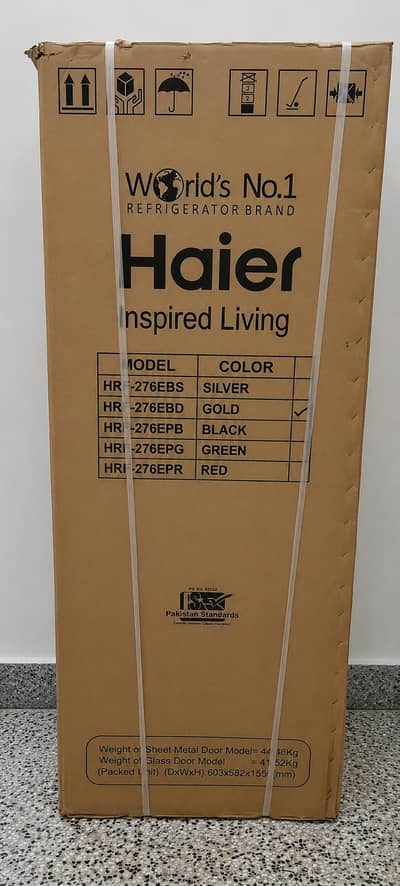 Haier Refrigerator Brand New Model HRF 276EBS