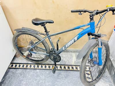 Sports Bicycle Smoke Black Blue Mountain