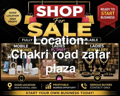 Mobile shop and ladies jewellery,purses shop for sale