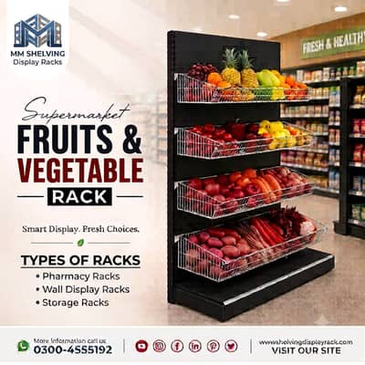 fruit racks, vagetable racks, frui and vgetable racks, racks for sale