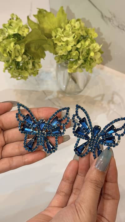 Crystal Butterfly earrings