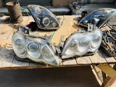 Toyota mark x & suzuki swift headlight fresh condition with all bulbs