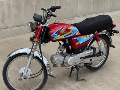 Honda CD70 Unregistered Like new