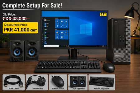 Dell OptiPlex i5 4th Gen | 8GB RAM | 120GB SSD + 320GB HDD | 41,000 Rs