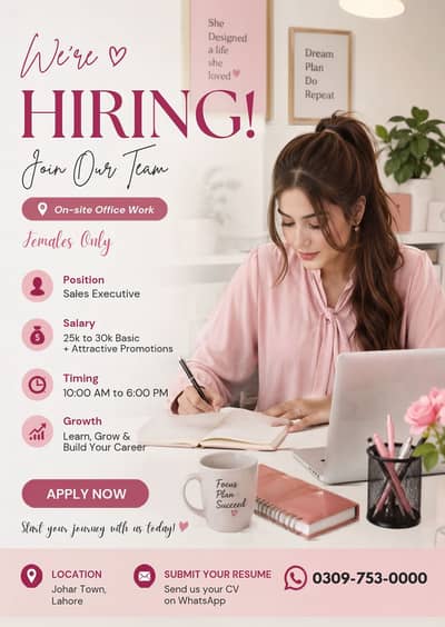 Female Only Can Apply For This Job