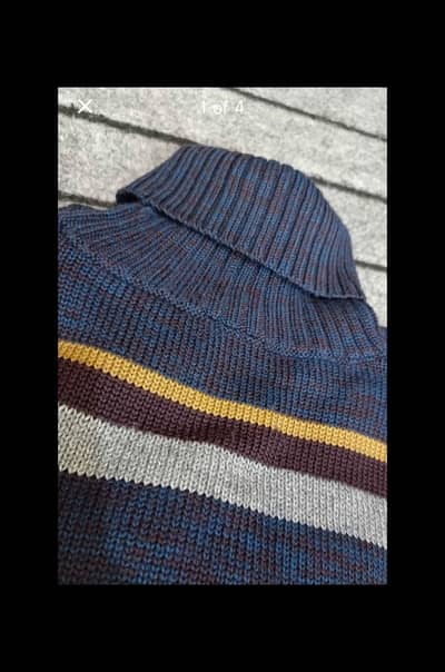 Men Highneck Sweater Wool Winters