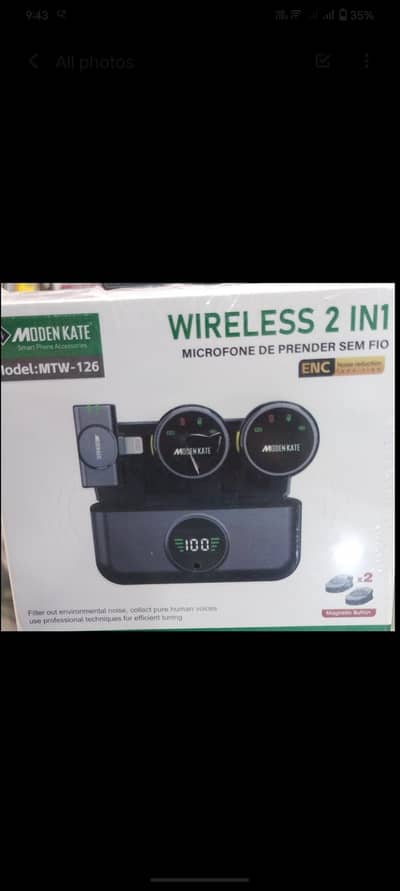 Moden Kate MTW-126 Wireless Double Microphone