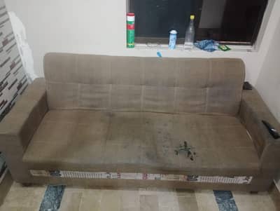 brown colour sofa in good condition