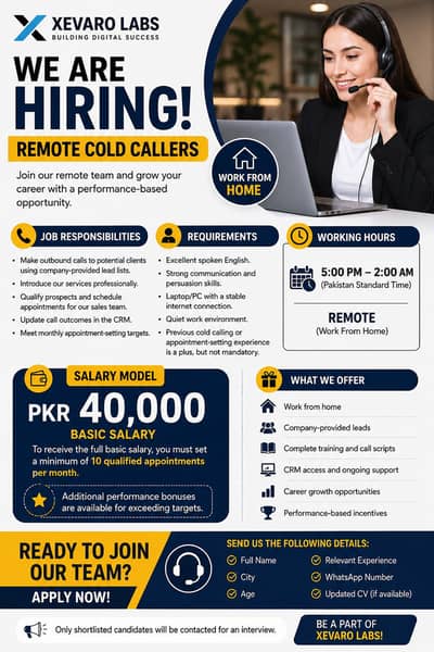 Remote Cold Caller (Work From Home)
