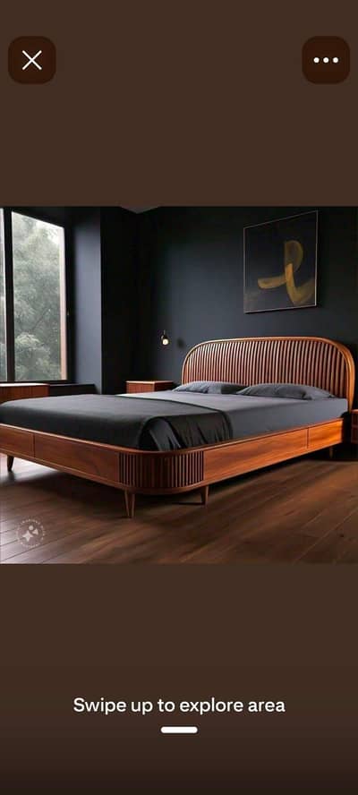 Brand New Premium Fluted Bed(Self-crafted by professional Carpainter)