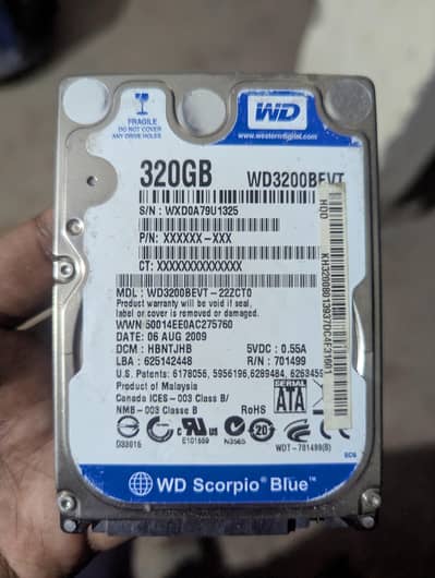 Laptop and desktop hard drive with external case