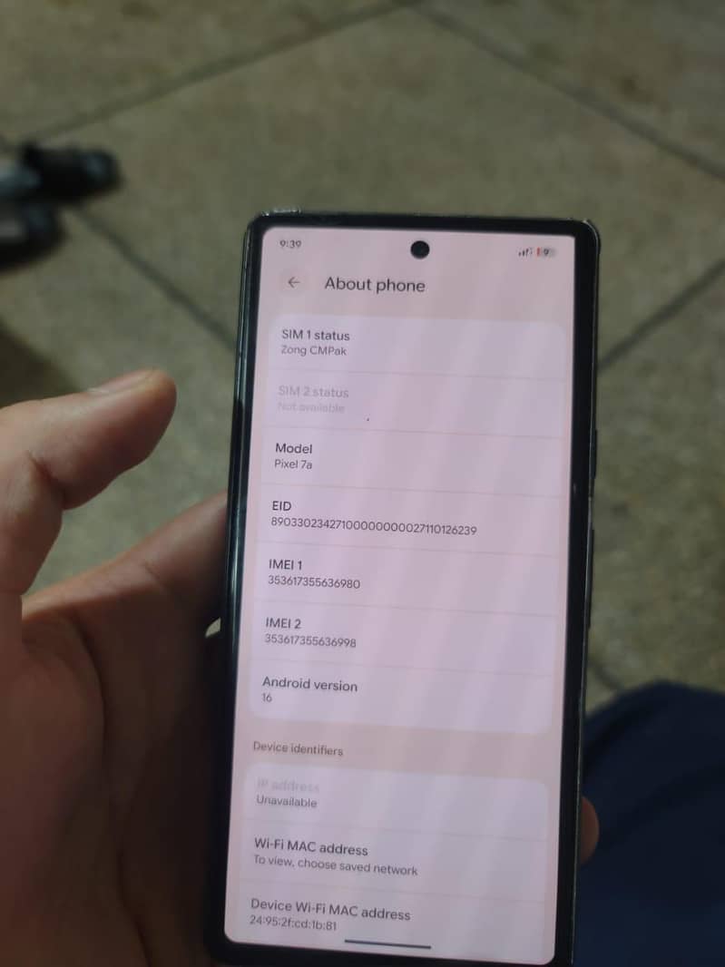 Google Pixel 7a 4