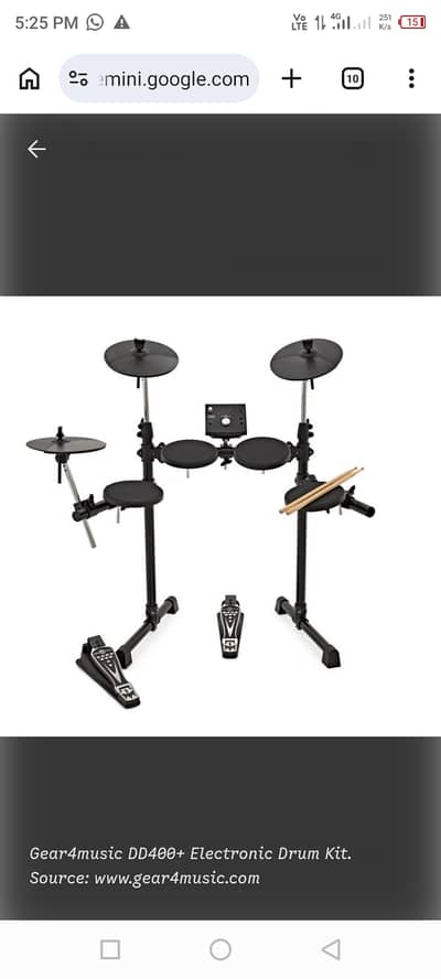 Electronic Drum kit+ Gear4music DD400