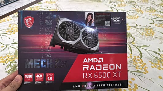 AMD Rx 6500 xt 4gb in mint condition