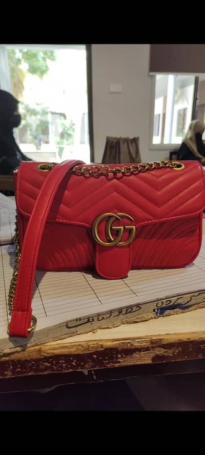 New Red Ladies Handbag – Only 3 Days Used