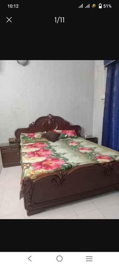queen size bed dressing side tables