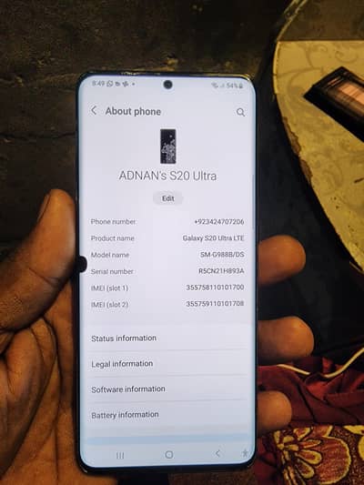 Samsung Mobile S20 Ultra