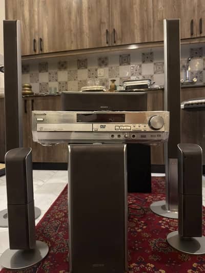 Sony Active Subwoofer + Panasonic SA-HT75 Home Theater Amplifier