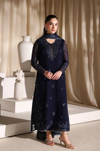 Azure - 3 Piece Embroidery Suit