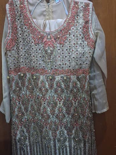 Luxury Girls embroidered Maxi dress — Like New | Wedding Wear