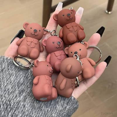 Cutest 6 Pcs Korean Taddy Bear Lip Gloss Set! Free Delivery .