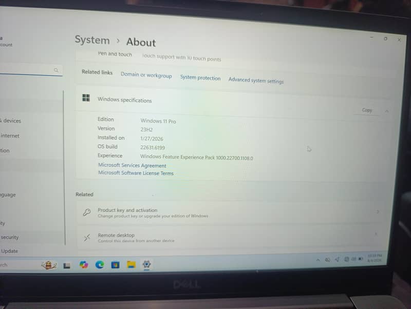 DELL 7300 touch screen 4